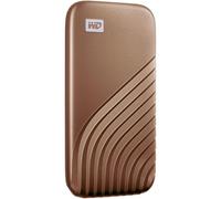 WD My Passport SSD, 2TB Portable External SSD, read speeds up to 1050 MB/s, write speeds up to 1000MB/s, Portable SSD, Works with PC, Xbox and Playstation, Gold