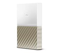 WD My Passport Ultra 1 TB Portable Hard Drive - White/Gold