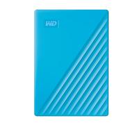 Western Digital 2 TB Hard Drive Portable External My Passport USB 3.2 Type A Automatic backup, Password protection Blue