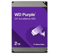WD Purple 2TB Surveillance 3.5" Internal Hard Drive, AllFrame Technology, 180BT/yr, 64MB Cache, 3 Year Warranty