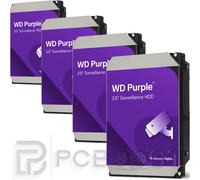 WD Purple 2TB x4 Surveillance HDD Bundle - AllFrame 4K, 64 Camera, SATA 3.5-Inch