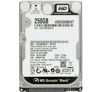 WD Scorpio Black 250GB 7200 RPM 16MB Cache SATA WD2500BEKT 2.5" Inch