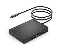 WD15 USB C Docking Station, Dual USB-C Displays or Single 4K Display Docking Station with MiniDP, HDMI and VGA for Dell USB C Laptops (1DP, 1HDMI, 1VGA, 3USB3.0, 2USB