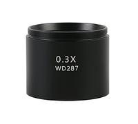 WD30 WD165 WD120 0.3X 0.5X 0.75X 0.75X 1X 1.5X 2X Trinocular Microscope Stereo Microscope Auxiliary Objective Lens Barlow Lens (Color: 0.3x)