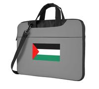 wdarff Palestine Flag Print Stylish Lightweight Laptop Bag Portable Single-Shoulder Notebook Case Briefcase Tote