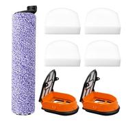 WDB1F2 Replacement Brushroll & Filter Bundle for Shark WD101 WD201 WD100 WD200 AW201 WD200C WD201C WD101C HydroVac XL 3-in-1 Vacuum Cleaner, Compare Parts WDB1, WDB2, WDFF1, WDFF2, WDB1F2