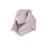 Wdbild 1/12 Scale Dollhouses Living Room Furniture Wood Sofa With Cushion Stripe Design For Craft Model Project Scene Display Dollhouses Miniature Couch