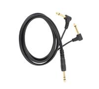 Wdbild 1/4inch Stereo To 6.35mm Male Y Cable Loudspeaker Microphone Instrument Splitter Adapter