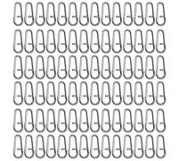 Wdbild 100Pcs Heavy Duty Fishing Split Rings Corrosions Resistant Lures Rings Fishing Lures Connector Accessories Connector Easy Attachments