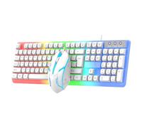 Wdbild 104 Keys Gaming Keyboard And Combo Corded Colorful LED Backlit For PC Laptop Desktop High Sensitivity Gaming And