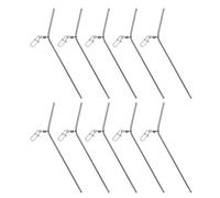 Wdbild 10Pcs Anti Entanglement Tube Rotating Fishing Balance Connector Tackle Equipment Connectors 7/9/12cm Fishing Equipment Connector