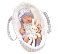 Wdbild 12 Inch Asleep Doll With Tote Baby Girl Realistic Vinyls Full Body White Skin Girl Doll For Kid Age With Clothes Outfit