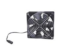 Wdbild 12cm 12V 2.7A Cooling Fan 6000RPM High Speed For Home And Office Ventilation Needs Metal Guard