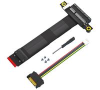 Wdbild 180/90 Degree PCIe To M 2230 2242 2260 2280 Risers Card Cable PCIE Extension Cable Extender Replace Computer Hardware Accessories