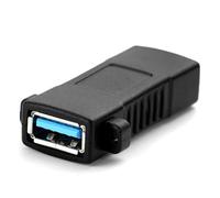 Wdbild 1Pc USB Female To Female Adapter With Screw Holes 2.0 Female To Female Socket Panel Mount Adapter Connector
