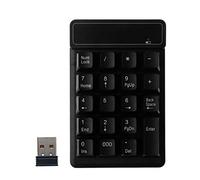 Wdbild 2.4GHz USB Numeric Keypad 19 Keys Number Pad Numpad Receiver For 7 8 Laptop PC Computers