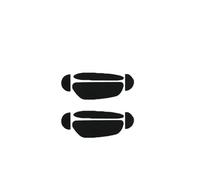 Wdbild 2 Packs Feet Replacement Skate Pads Rounded Curved Edges For MX 2S/3 Gaming