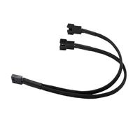 Wdbild 2 Port Fan Adapter Cable For Computer Cooling Supports Motherboards Signals Sync And Stable Power Input Over Current Protections Splitter