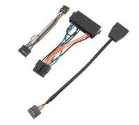 Wdbild 24Pin To10Pin Computer Case Adapter Power Cable Set With USB 19/11Pin Power And Auditory Cable For Home PC Computer Case Supply Connector