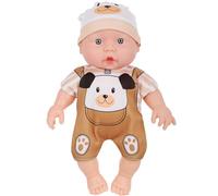 Wdbild 25cm Realistic Reborns Soft Vinyls Toddler Figure Doll With Movable Arm Legs Educational Role Play Companion For Kids Educational Toy