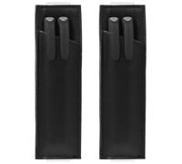 Wdbild 2Pcs Adjustable Elastic Band Pen Holder Leather Pen Pouches Leakproof Pencil Case for Hardcover Journal Notebook Holder for Books