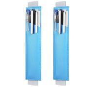 Wdbild 2Pcs Adjustable Elastic Band Pen Holder Leather Pen Pouches Leakproof Pencil Case for Hardcover Journal Notebook Holder for Books