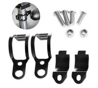 Wdbild 2Pcs Black Fork Ear Clamp Motorcycle Turn Light Mount Brackets Holder New Stickers For Kids Room Boy