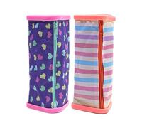 Wdbild 2Pcs Large Capacity Pen Pencil Case Zippered Pen Pouches Pencil Bag Large Compartment for Student Boy Girl Travel School Space Saving Organizers