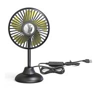 Wdbild 3-Speed Vehicle Cooling Fan Small 4.5in Table Hose Small USB Charging Camping For Front Seat Back F Cooling Fans Rooms Bedroom