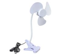 Wdbild 360 Rotating Clip On Fan 5.5inch Variable Speed Controls Flexible Neck For Computer Desk Setups Adjustable Speed USB Desk