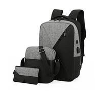 Wdbild 3pcs Laptop Backpack For Men School Bag Set With Shoulder Bag Pencil Case For Teen Boy School