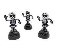 Wdbild 3x Car Solar Decoration Skeleton Bobbleheads Dashboard Toys Interior Supplies Boy Man Birthday Skeleton Doll Toy