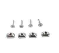 Wdbild 4Pcs Surfboard Hydrofoil Screws 8mm/6mm Mounting T-Nut And Screws For Water Sport Hydrofoil Mounting Surfboard