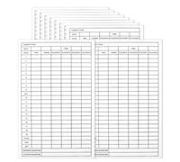 Wdbild 5/10pcs Golfs Competition Scorecards Score Sheet Sports Score Cards Record Scores Keeper Golfs Accessories Enduring Record Scores Keeper Accessories