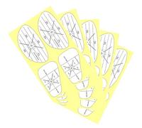 Wdbild 5Pcs Golfs Club Impacts Tape Labels Stickers Balls Hitting Recorder Golfs Club Marking Paper Swing Trainer Equipment Swing Training Labels