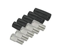 Wdbild 5Pcs Tightening Screw Connecting Bolt 8mm Hydraulic Brake Screw With Silicone Sleeve Stainless Steels Hollow Bolt Bike Hydraulic Disc Brake Hose Tightening