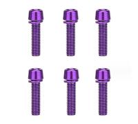 Wdbild 6 PCS Bike Stem Bolts Tapered Bolts Screw Bicycles Stem Top Cover Screw Bicycles Headset With Washers Top Cover