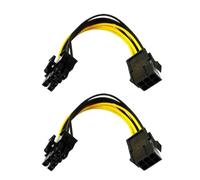 Wdbild 6 Pin To 8 Pin GPU Adapter 6 Female To 8 Male GPU Power Sleeved Cable For Video Card Desktop Graphics Car Power Connector Adapter