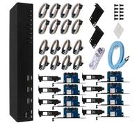 Wdbild 8 Computer Video Switcher Laptop 8 Port Converter USB Keyboards Display For BLIKVM V1 KVM Hdtv KVM Metal Housing