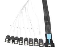 Wdbild 8i(74P) To 8xSATA Host Controller Server Connection 24Gbps SAS4.0 PCIE5.0 Port Power Cable For Server Accessories Conversion Cable