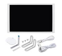 Wdbild 8inch IPSs Secondary Screen Aluminum Housing USB Type C Interfaces Standalone Media Playbacks Visual Layout Editor Real Time Layout Editing Display