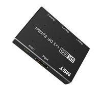 Wdbild 8k DisplayPort Splitter 1 In 3 Out 8K@60Hz 4K@6Hz DisplayPort Splitter Adapter 1x2 Port For DisplayPort For PC Host