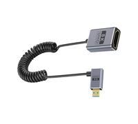 Wdbild 8K60hz Ready Coaxial Camera Adapter Cable 2.1 Version Male Female Connection Coiled Line Supports 4K120Hz Dynamic Microed Cable