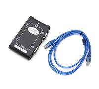 Wdbild 9pin USB 2.0 To 4 Ports RS232 DB9 Controller Connectors Adapter Hub