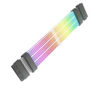 Wdbild Addressable ARGB 24Pin Extension Cable For PC Case Soft Silicone Panel 24PIN ARGB Power Cable 260mm/10.24in Length Addressable Connectors