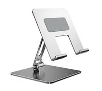 Wdbild Adjustable Laptop Stand For Desk Metal Foldable Laptop Risers Portable Laptop Holder Mount Cooling Computer Notebook Foldable Tablets Stand Carbon Steel
