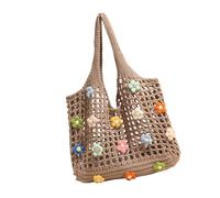 Wdbild All-matching Handbag For Women Knitted Shoulder Bag Large Capacity Armpit Bag Female Underarm Colorful Beach Women Handbag Knitted Shoulder Large Capacity Beach Armpit