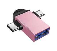 Wdbild Aluminum Adapters USB 3 Adapters Type C & Small USB Converter Upgrades For Fast Data Transfer Supports Charging
