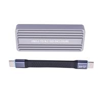 Wdbild Aluminum NVMe HDDs Reader Enclosure 20Gbps USB C 3.2 Gen2x2 Interfaces For 2242/2280 Size And LED Display Aluminum Alloy Enclosure