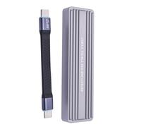 Wdbild Aluminum NVMe HDDs Reader Enclosure 20Gbps USB C 3.2 Gen2x2 Interfaces For 2242/2280 Size And LED Display Aluminum Alloy Enclosure